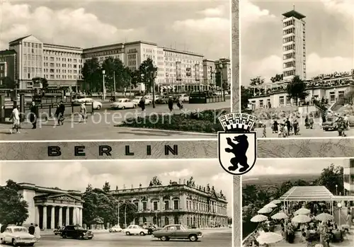 AK / Ansichtskarte Berlin Frankfurter Allee Mueggelturm Mahnmal Museum Gaststaette Wappen Hauptstadt der DDR Kat. Berlin