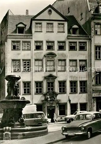 AK / Ansichtskarte Leipzig Der "Kaffeebaum" Kaffeehaus Brunnen Messestadt Kat. Leipzig