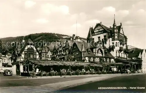 AK / Ansichtskarte Assmannshausen Hotel Krone