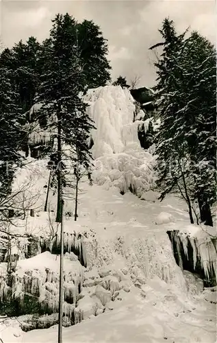 AK / Ansichtskarte Schulenberg Oberharz Hotel Restaurant Romkerhalle Romkerhaller Wasserfall im Winter Kat. Schulenberg im Oberharz