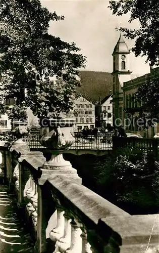 AK / Ansichtskarte Bad Wildbad Ortsmotiv mit Kirche Kat. Bad Wildbad