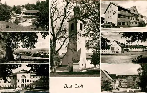 AK / Ansichtskarte Bad Boll Kurpark Kurhotel Innenstadt Kirche Kat. Boll