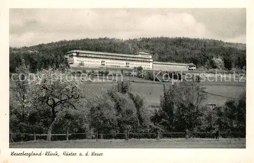 AK / Ansichtskarte Hoexter Weser Weserbergland Klinik Kat. Hoexter