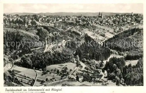 AK / Ansichtskarte Freudenstadt Murgtal Luftkurort im Schwarzwald Fliegeraufnahme Kat. Freudenstadt