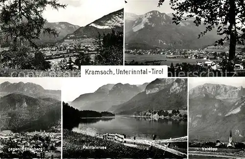 AK / Ansichtskarte Kramsach Panorama Unterinntal Alpen Rattenberg Reintalersee Weiler Voldoepp Kat. Kramsach