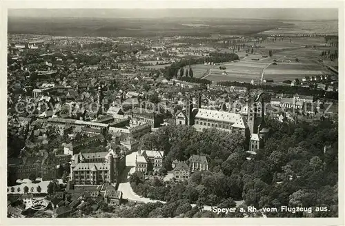 AK / Ansichtskarte Speyer Rhein Fliegeraufnahme Kat. Speyer