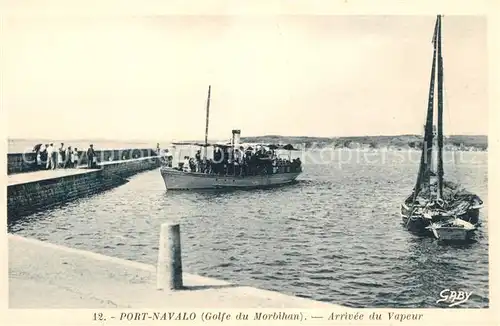 AK / Ansichtskarte Port Navalo Arrivee du vapeur Kat. Arzon