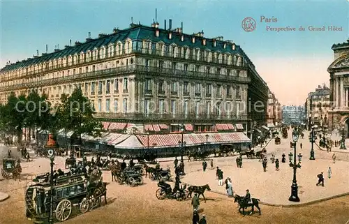 AK / Ansichtskarte Paris Perspective du Grand Hotel Kat. Paris