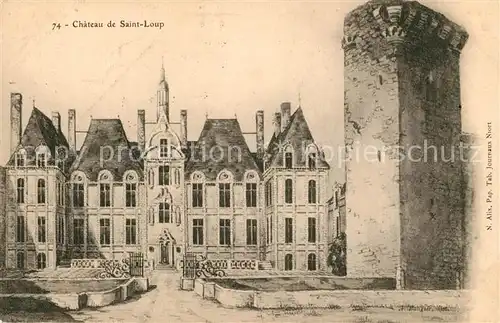 AK / Ansichtskarte Saint Loup sur Thouet Chateau de Saint Loup