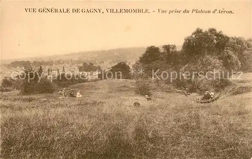 AK / Ansichtskarte Villemomble Vue generale de Gagny Vue prise du Plateau d Avron Kat. Villemomble