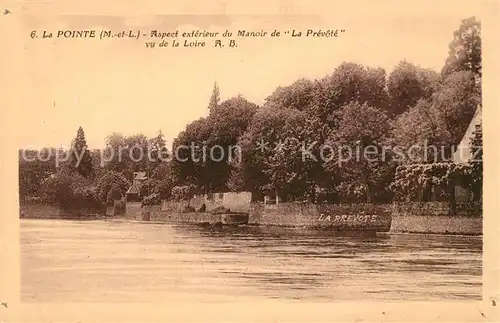AK / Ansichtskarte La Pointe Bouchemaine Aspect exterieur de Manoir de la Prevote vu de la Loire Kat. Bouchemaine