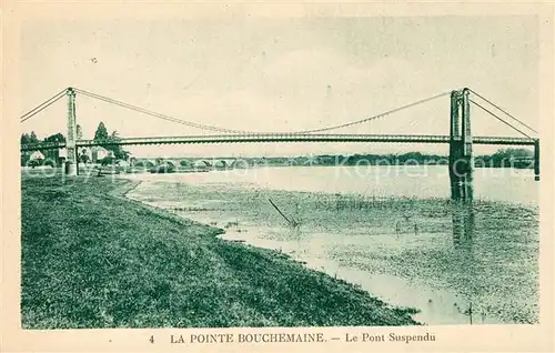 AK / Ansichtskarte La Pointe Bouchemaine Le Pont Suspendu Kat. Bouchemaine