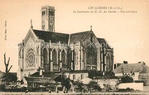 AK / Ansichtskarte Les Gardes Le Sanctuaire de Notre Dame des Gardes Vue exterieure Kat. Saint Georges des Gardes