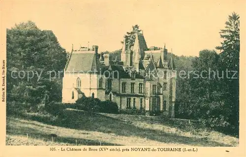 AK / Ansichtskarte Noyant de Touraine Le Chateau de Brou Kat. Noyant de Touraine