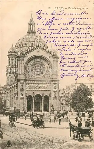 AK / Ansichtskarte Paris Saint Augustin Kat. Paris