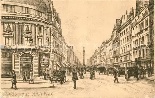 AK / Ansichtskarte Paris Rue de la Paix Kat. Paris