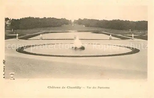 AK / Ansichtskarte Chantilly Chateau Vue des Parterres Kat. Chantilly