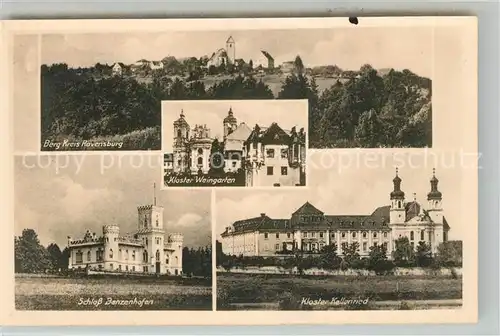 AK / Ansichtskarte Weingarten Wuerttemberg Kloster Schloss Banzenhofen 