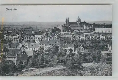 AK / Ansichtskarte Weingarten Wuerttemberg Wallfahrtskirche Muenster Panorama