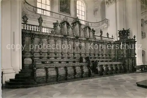 AK / Ansichtskarte Weingarten Wuerttemberg Chorgestuehl Wallfahrtskirche