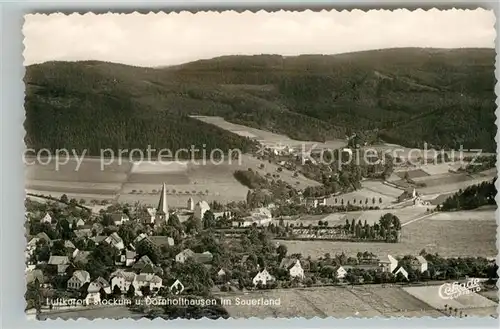 AK / Ansichtskarte Stockum Sauerland Fliegeraufnahme mitDoernhollhausen Kat. Sundern (Sauerland)