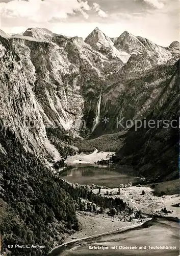 AK / Ansichtskarte Berchtesgaden Saletalpe Obersee Teufelshoerner Kat. Berchtesgaden