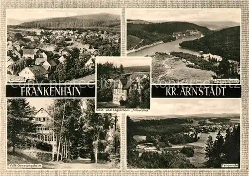 AK / Ansichtskarte Frankenhain Thueringen Luetschetalsperre Gasthaus Silberblick Genesungsheim Kat. Frankenhain Thueringen
