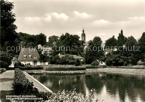 AK / Ansichtskarte Hildesheim Koenigsteich Mauritiuskirche Kat. Hildesheim