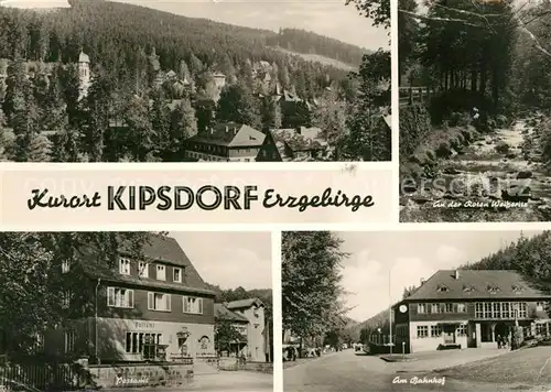 AK / Ansichtskarte Kipsdorf Bahnhof Postamt Rote Weisseritz Kat. Altenberg