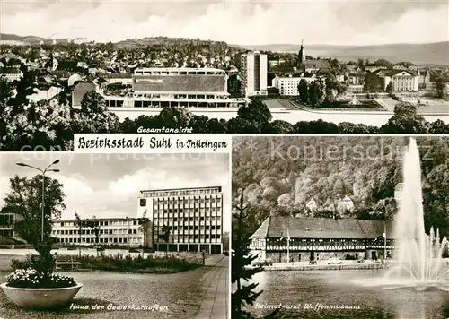 AK / Ansichtskarte Suhl Thueringer Wald Haus der Gewerkschaften Waffenmuseum Kat. Suhl