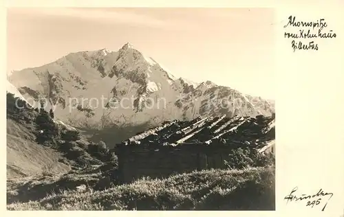 AK / Ansichtskarte Mayrhofen Zillertal Ahornspitze Kolmhaus Berghuette Zillertaler Alpen Kat. Mayrhofen