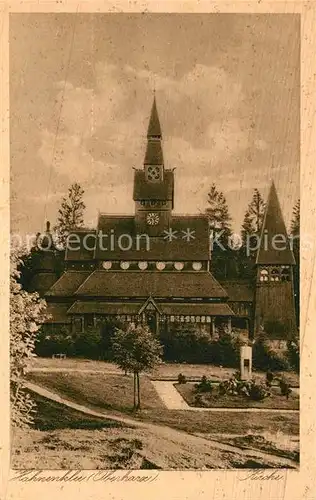 AK / Ansichtskarte Hahnenklee Bockswiese Harz Kirche Kupfertiefdruck Kat. Goslar