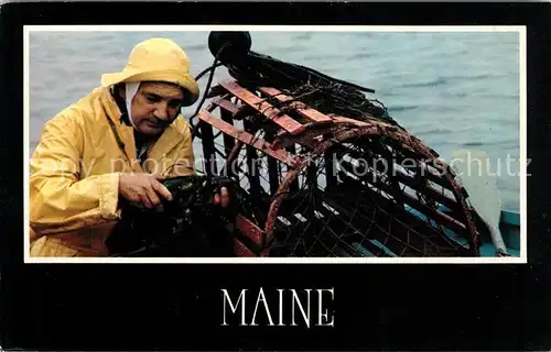 AK / Ansichtskarte Fischerei Fisherman Lobster Maine Coast  Kat. Handwerk