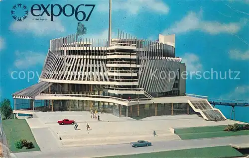 AK / Ansichtskarte Exposition Universelle Internationale Montreal 1967 Pavillon de la France 