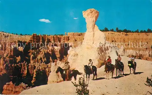 AK / Ansichtskarte Pferde Horseback Riders Bryce Canyon National Park Utah Kat. Tiere