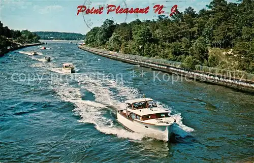 AK / Ansichtskarte Motorboote Manasquan River Point Pleasant Barnegat Bay  Kat. Schiffe