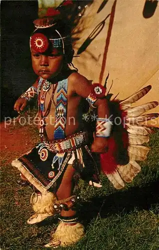 AK / Ansichtskarte Indianer Native American Little Nonnie Pawnee Otoe Indian Dancer  Kat. Regionales