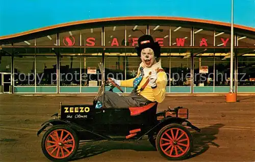 AK / Ansichtskarte Clown Zeezo Oldtimer  Kat. Zirkus