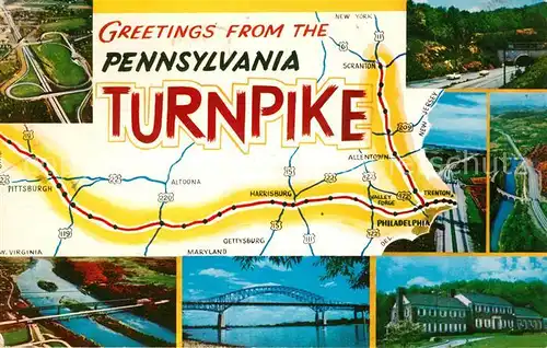 AK / Ansichtskarte Autobahn Pennsylvania Turnpike  Kat. Autos