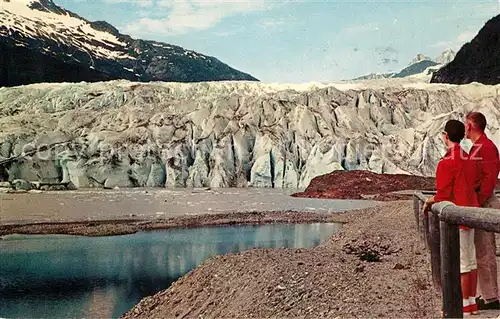 AK / Ansichtskarte Gletscher Mendenhall Glacier Juneau Alaska Kat. Berge