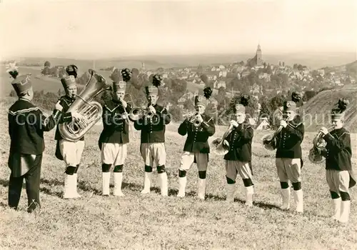 AK / Ansichtskarte Musikanten Schneeberg Bergmusikanten Trachten Kat. Musik