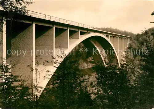 AK / Ansichtskarte Bruecken Bridges Ponts Teufelstalbruecke Autobahn Dresden Eisenach Hermsdorf 