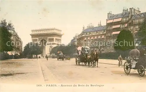 AK / Ansichtskarte Paris Avenue du Bois de Boulogne Kat. Paris