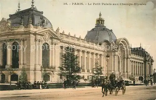 AK / Ansichtskarte Paris Le Petit Palais aux Champs Elysees Kat. Paris