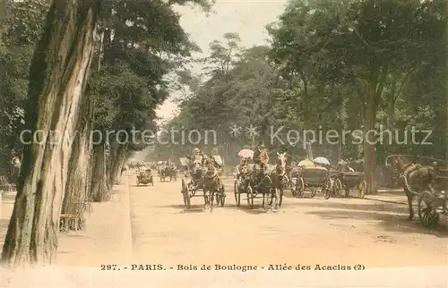 AK / Ansichtskarte Paris Bois de Boulogne Allee des Acacias Kat. Paris