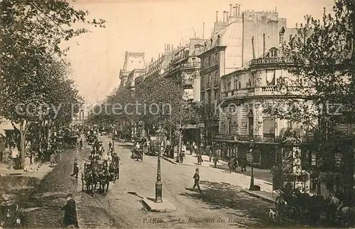 AK / Ansichtskarte Paris Le Boulevard des Italiens Kat. Paris