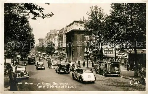 AK / Ansichtskarte Paris Les Grands Boulevards Portes St Martin et St Denis Kat. Paris