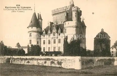 AK / Ansichtskarte Limoges Haute Vienne Chateau de Ris Chauveron Kat. Limoges