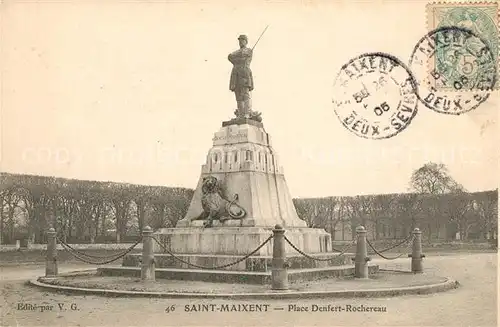 AK / Ansichtskarte Saint Maixent Sarthe Place Denfert Rochereau