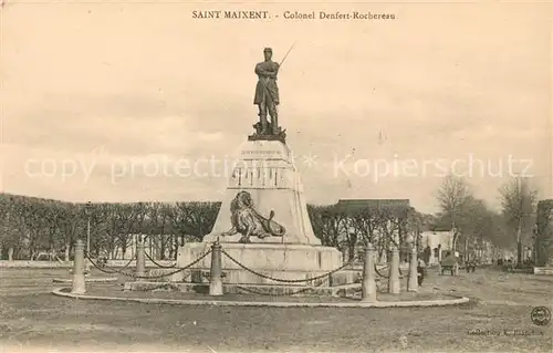 AK / Ansichtskarte Saint Maixent Sarthe Colonel Denfert Rochereau